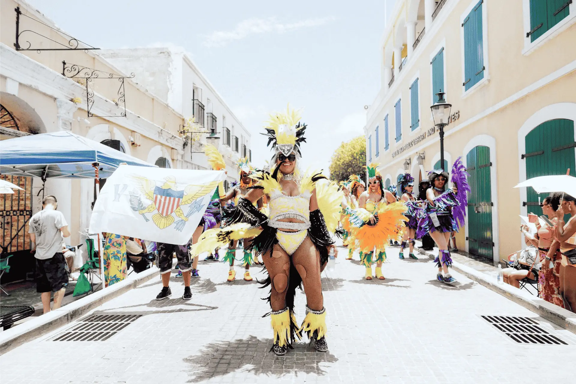 St. Thomas carnival parade April. Photo by: Lauren Marsh