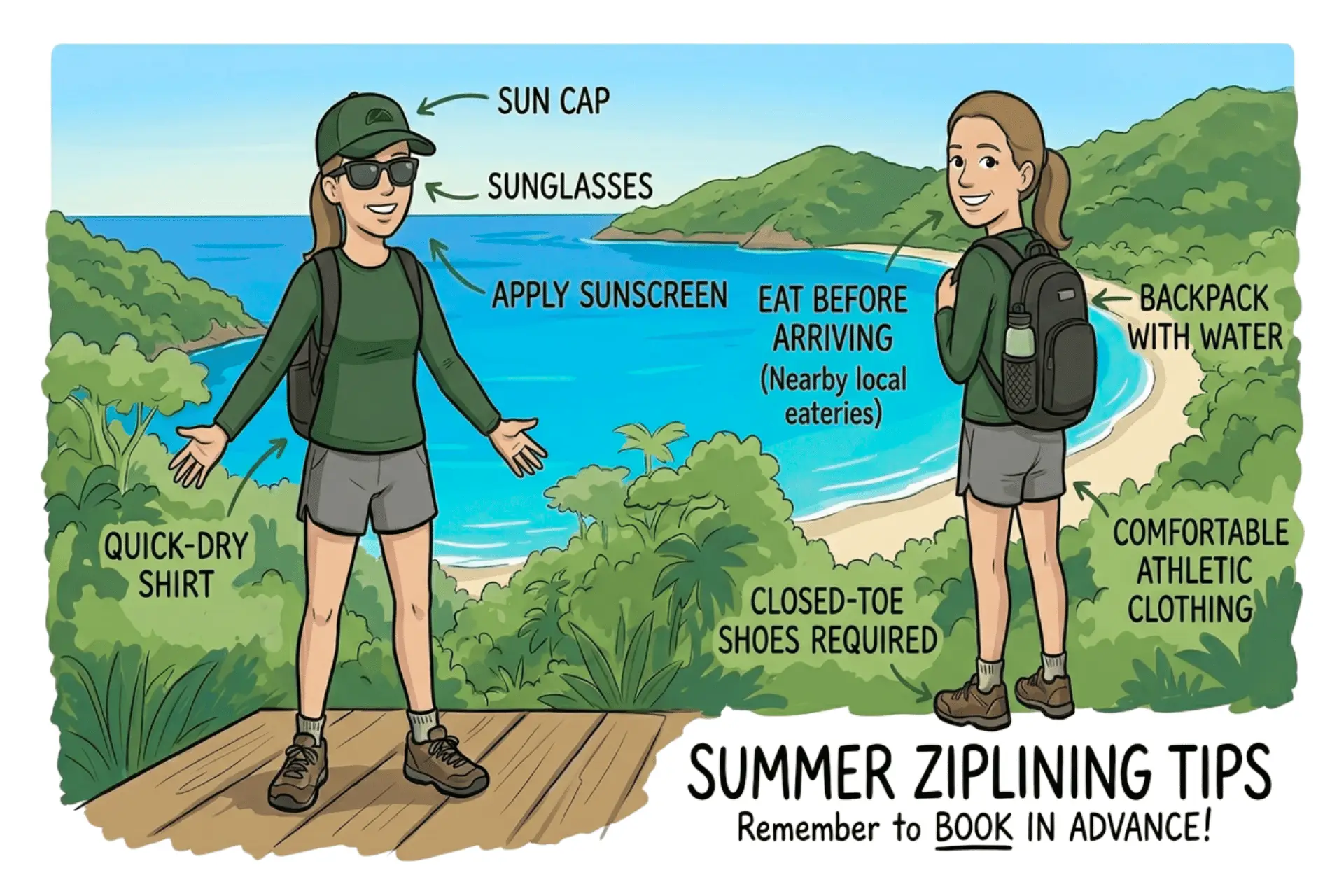 Summer Ziplining tips